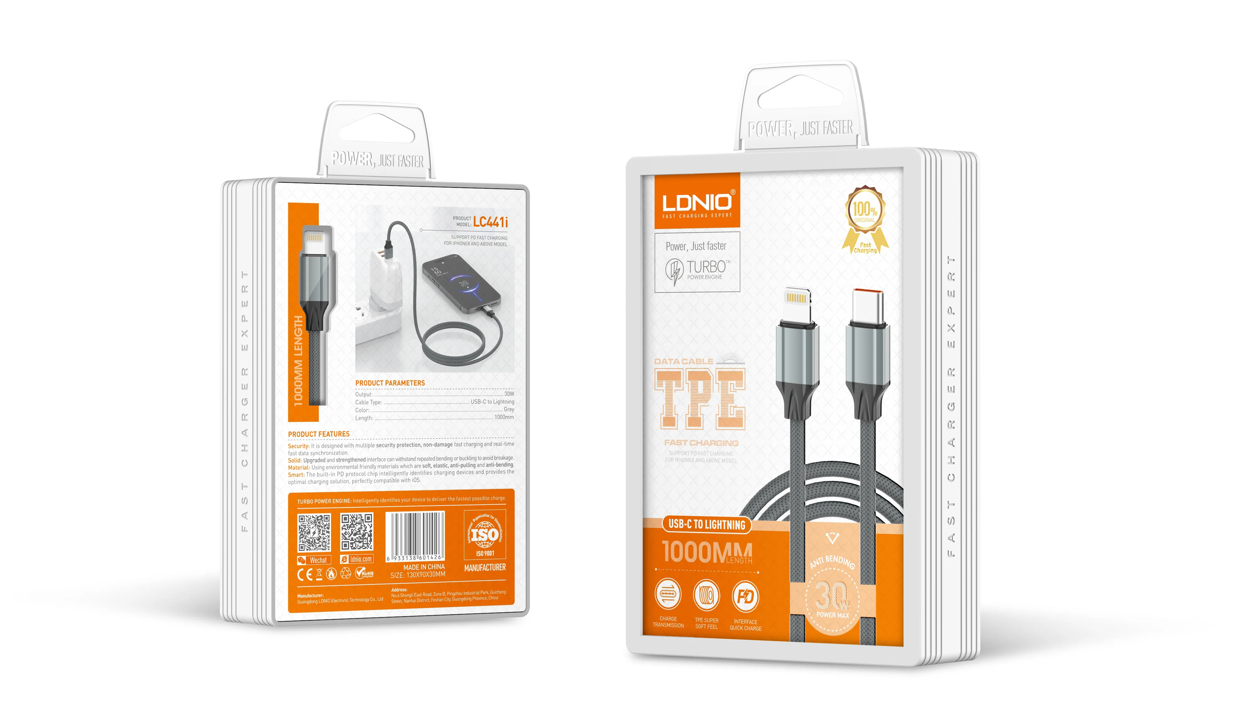 Cable USB-C a Lightning 2m 30W (LC441i)